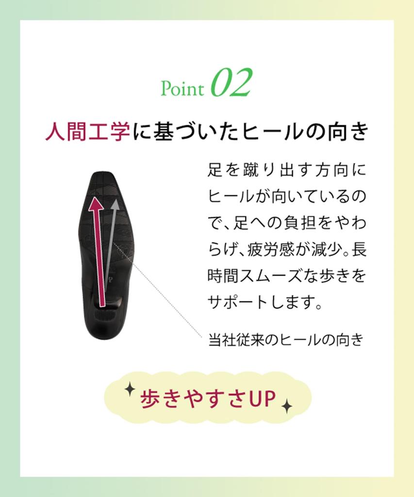 Success Walk Wacoal Women's WFN550 Square Toe Pumps, 5cm Heel, C-EE, Goat Leather, Size BL, 24.5cm, 2E