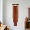 Appeso a Parete per Cameretta Decorazioni Boho, Arazzo con Nappe in Cotone Tessuto a Mano, Arazzo Stile Bohemien Degradé Decorazione con Frange Colorate Camera da Letto Soggiorno