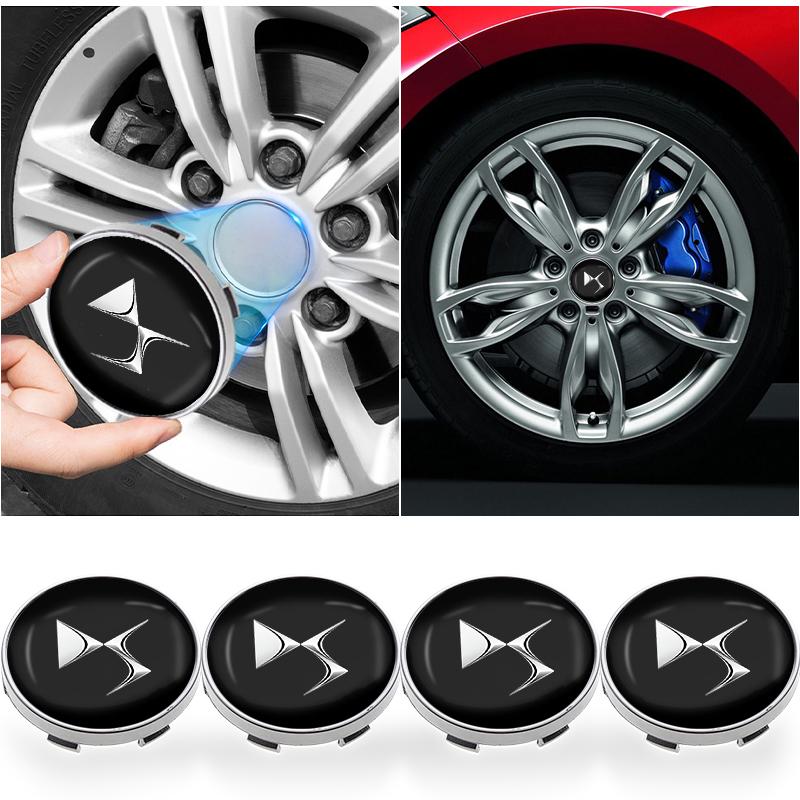 4pcs 60mm Car Wheel Center Hub Center Cap Rim Hub Dustproof Cover Emblemem For Citroen DS SPIRIT DS4S DS5 5LS DS3 DS4 WILD RUBIS
