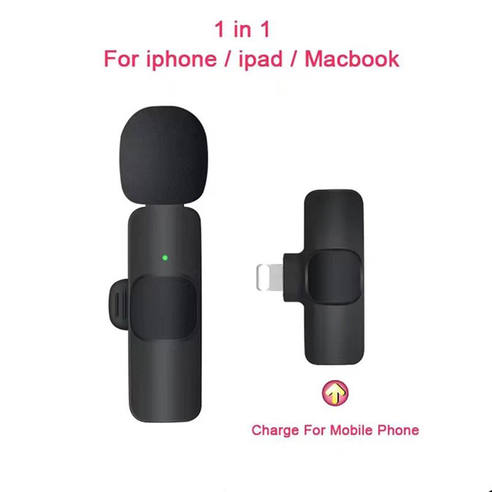 Wireless Lapel Microphone for Outdoor Mobile and Computer Use - Live Broadcast, Interview, Recording with Noise Reduction