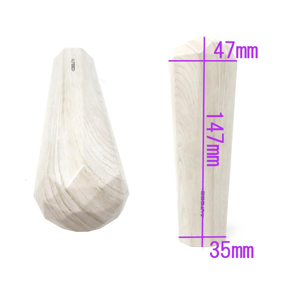 ALTEED Octagonal Shift Knob 5.9 inches (15 cm) ATMT Universal Fit M8M10M12 Wood Grain Wood Grain (White)