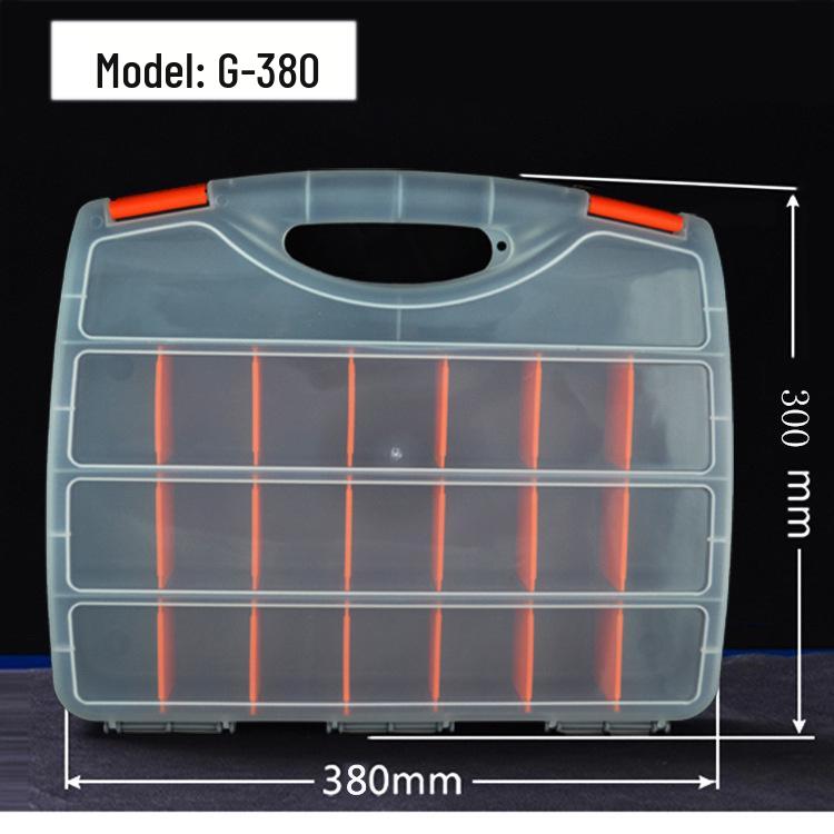 Medium Portable Transparent Plastic Hardware Storage Box