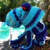 New Handmade Crocheted Clown Hat, Funny Clown Hat, Personalized Fashionable Adult Hat