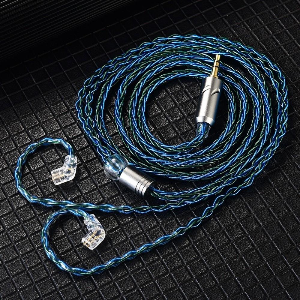 2Pin KZ Headphone Upgrade Cord 8-Strand QKZ T1 Wired Headphone Cable Audio Upgrade