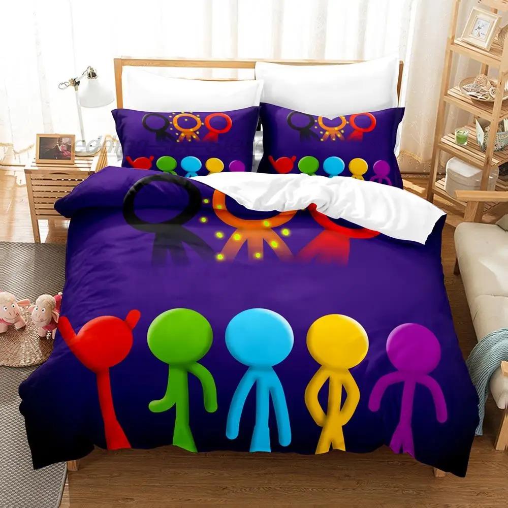 

Comforter Alan Becker Bedding Set Single Twin Full Queen King Size Bed Set Aldult Boys Bedroom s 3D Print Game Be Comforter (quilt)-EU Single(135*200cm)3pcs