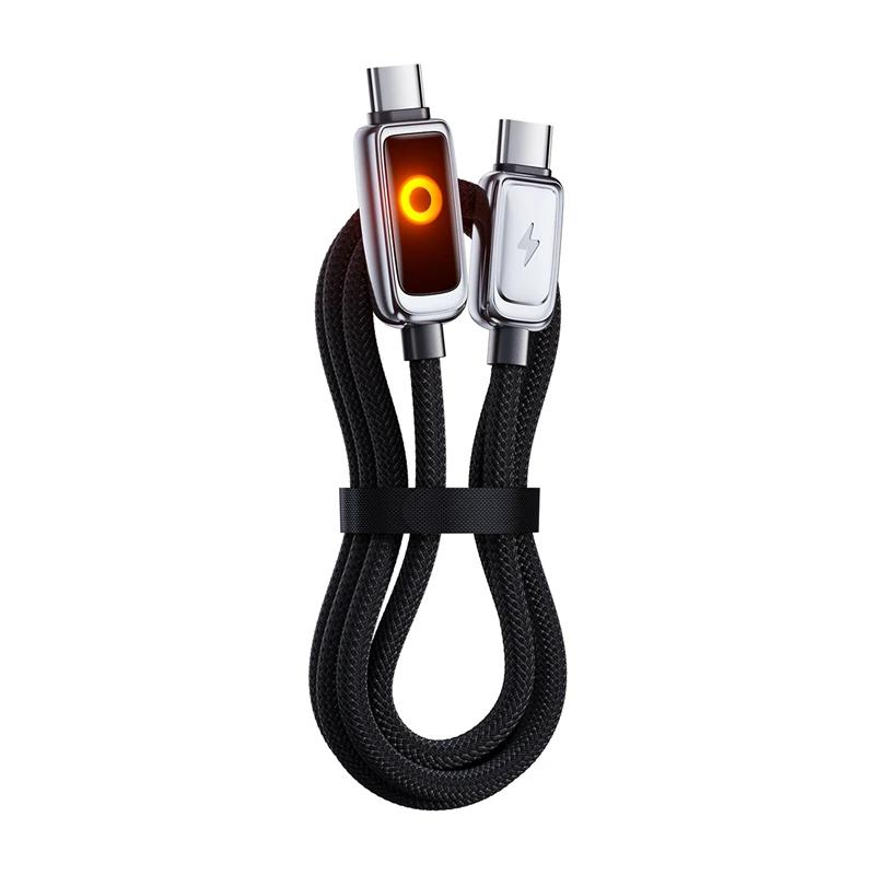 100W Data Cable Quick Charging Cable Automatic Power Off Fast Charge USB A C To C For Phone Highspeed Data Transfer Cable