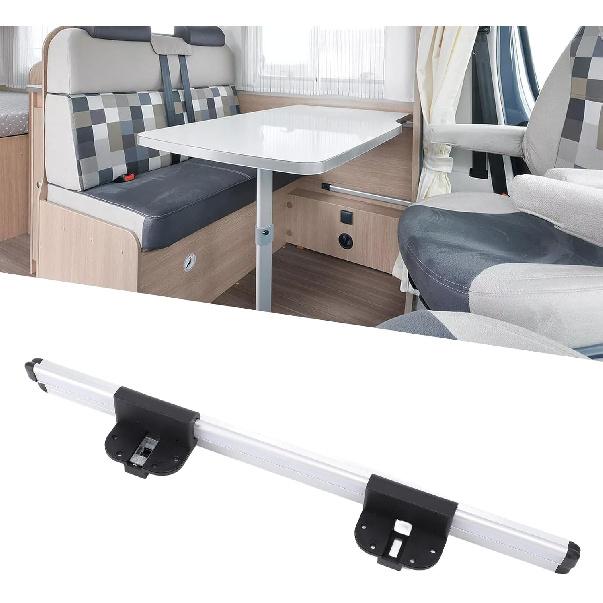 20in RV Table Mount, Aluminum Alloy Detachable Table Wall Mounted Support Rail, Table Side Support Replacement Fitting, Dinner Table Rail for Camping