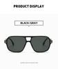 High-End Women's Retro Double Bridge Square Sunglasses
