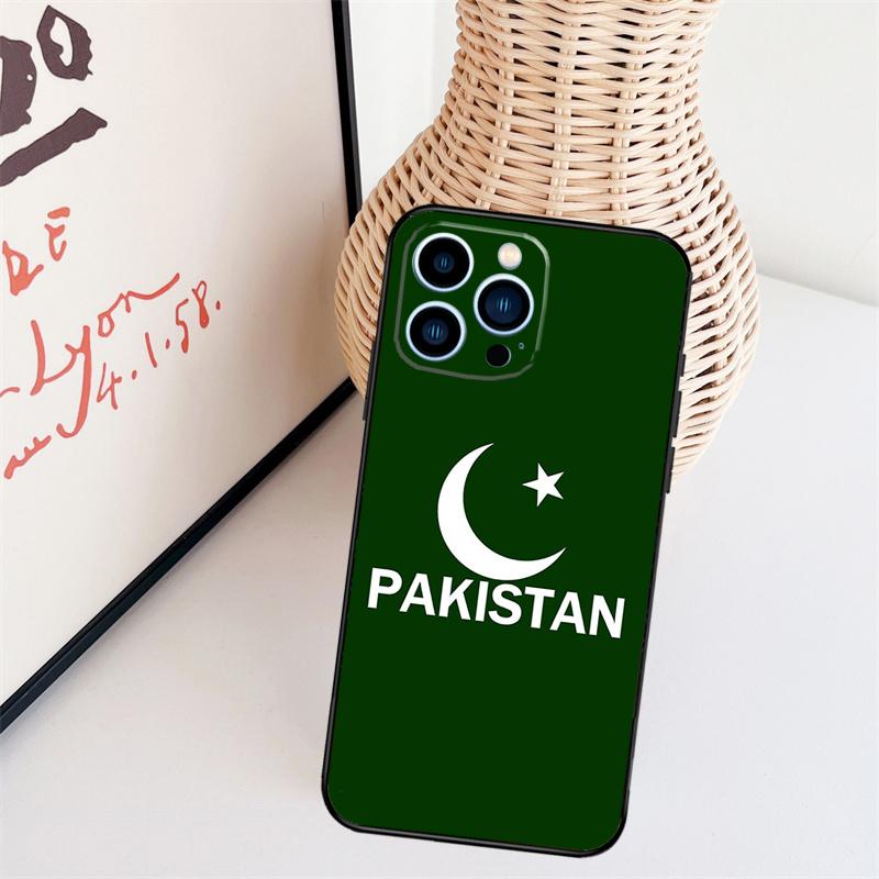 Pakistan Flag Phone Case For iPhone 16 Pro Max 15 14 13 11 12 17 Pro Max Mini 15 16 Plus 16e 17 Air Cover