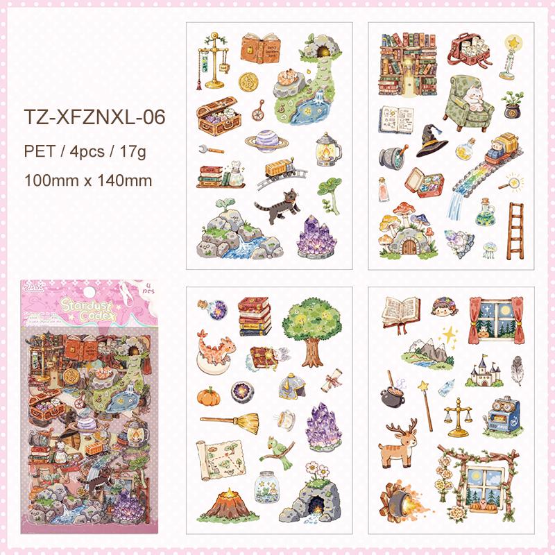 JIANWU Guide To Happiness Series Vintage Plant Flower Picnic Landscape Material Collage PET Sticker Creative Journal Stationery