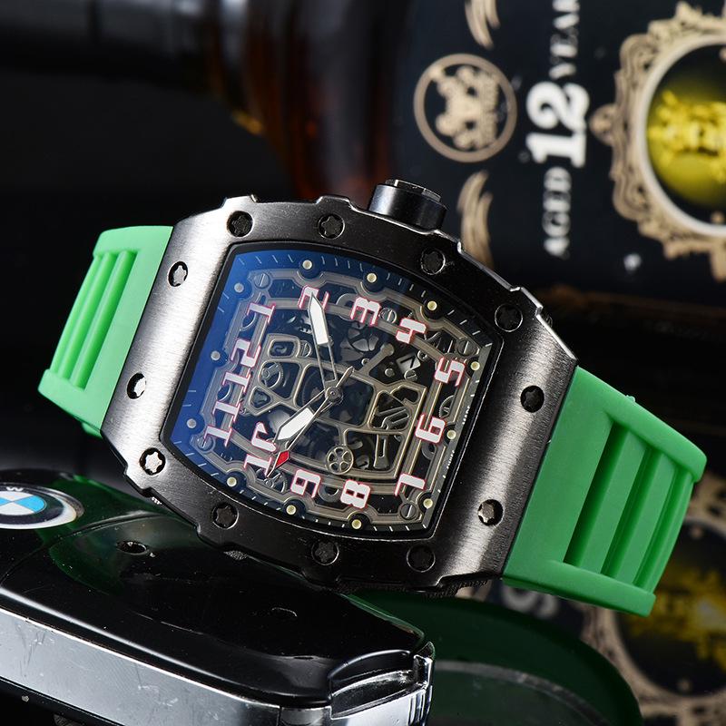 Barrel-Shaped Unisex Quartz Watch with Hollow Non-Mechanical Pointer and Single Calendar