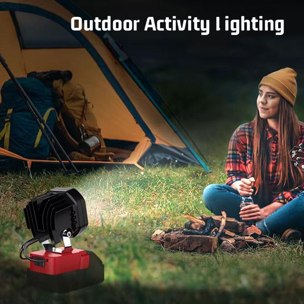 40W Portable Outdoor LED Work Light Compatible With DCB Series 18V/20V Battery Portable Work Light