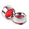 Visor Turn Signal Bezels Trim Ring Lens for Harley Softail Sportster Dyna Touring FLHX,Chrome ABS Motorcycle Indicator Cover 1 Pair