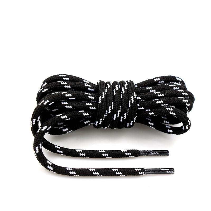 1 Paar 5 mm dikke Ronde Schoenveters Buiten Hardlopen Sportveters Sneakers Basketbalschoen Veters lengte 100/120/140/160cm 100cm zwart