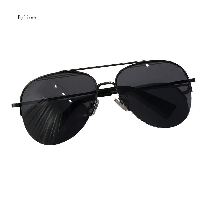 New Glass Sunglasses For Men Fashion With UV Protection Large Frame Refreshing Sunshade For Driving Pilot Style Glasses