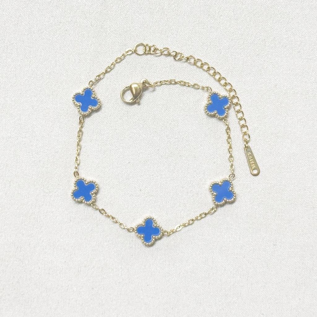 Mini Titanium Steel Four-leaf Clover Bracelet 9mm Classic Fashion High-end Women's Bracelet
