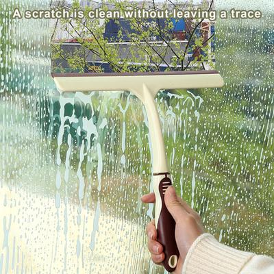 Raclette de Douche Gratte-Vitre Accessoires de Nettoyage Ménager Outil de Nettoyage Résistant à la Rouille
