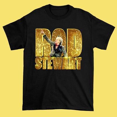 RARE!! Rod Stewart 2025 Black Cotton All Size S-345XL T-shirt Tops Tees Unisex Men Women HRN168