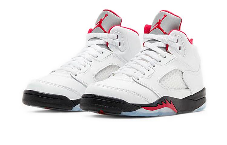 Jordan 5 רטרו אש אדומה כסף לשון 2020 PS 440889-102