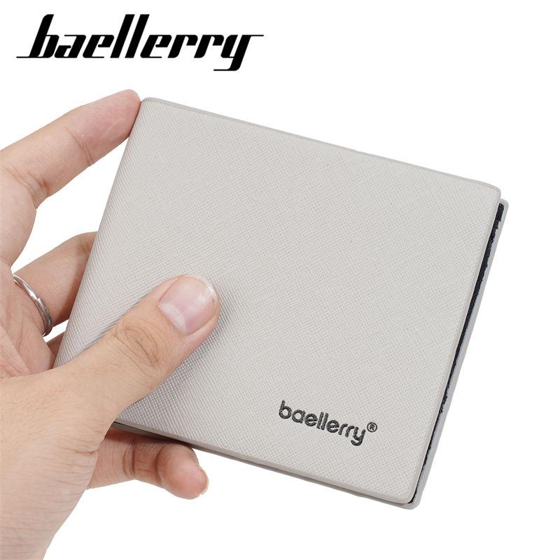 Baellerry Men Short Wallets Fashion Design Thin Card Holder Coin Purses GZW