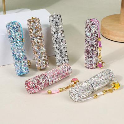 "Portable Diamond-Design 5ml Perfume Spray Bottle"