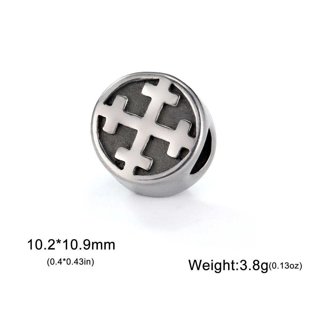 My Shape 5pcs Vintage Stainless Steel Charms for Bracelets Linking Pendants Connector Bead Charm for DIY Jewelry Making Dropship