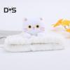 1/3Pcs Cartoon Cat Decor Headbands Coral Fleece Elastic Makeup Face Wash Hair Band Women Spa Headband