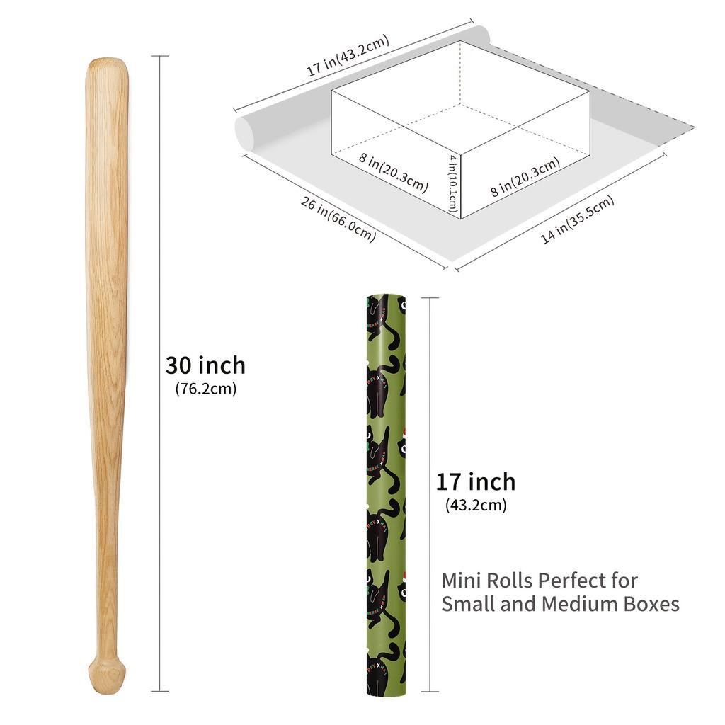 1 role vánočního balicího papíru vhodná pro balení dárků, sváteční dekorace, vánoční balicí doplňky, balicí papír na dárky