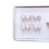 Pure Hand-wearing Armor New Style Like Peach Blossom Hand-carved Pollen Zircon Diamond Cat Eye Nail Art Patch
