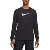 Nike Dri-Fit Letter Logo Print Long Sleeve Crew Neck T-Shirt Men Tops Black DH0714-010