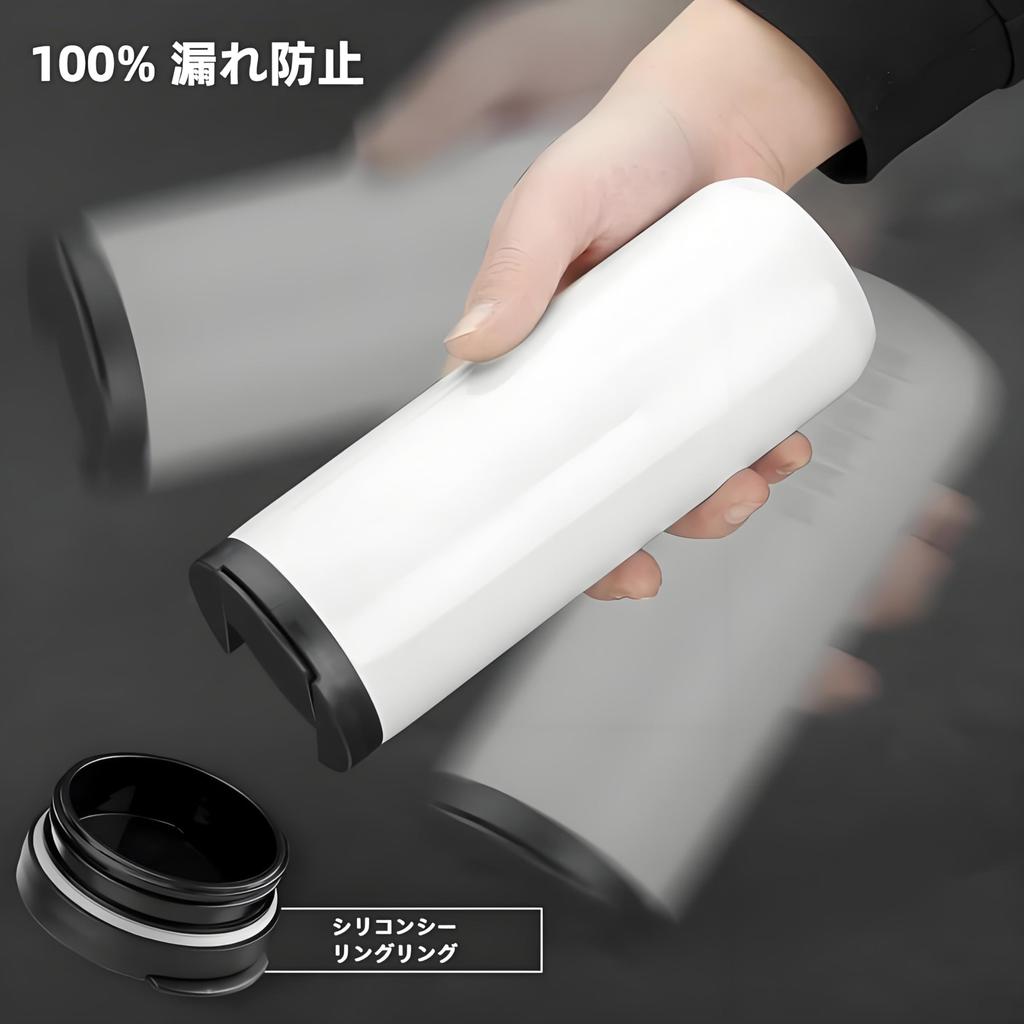 stainless steel that is resistant to MYEEDA Tumbler 500ml Stainless steel tumbler with lid Vacuum insulated Coffee Water bottle Large capacity Thermos