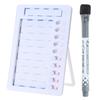 Portable Magnetic Daily Routine Chart for Kids Track Tasks and Schedule with Detachable Memo Board and Pen