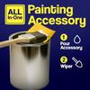 1/2/3/4Pcs Paint Can Spout No-Drip Mess-Free Transfer Gallon Paint Can Pouring Spout Reusable Paint Guide Board Painter Accessories