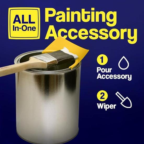 1/2/3/4Pcs Paint Can Spout No-Drip Mess-Free Transfer Gallon Paint Can Pouring Spout Reusable Paint Guide Board Painter Accessories