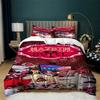 3-Pcs Hazbin Hotel Duvet Cover Set Soft Bedding Set Lightweight Quilt Cover All-Season Alastor For Girls Animation Fans