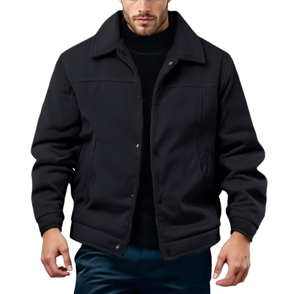 Men's Leisure Fashion Comfort Flip Collar Jacket Coat