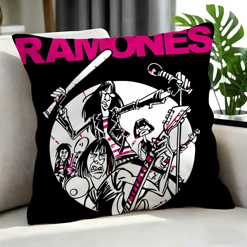 band Ramones Cushion Cover Cushion Cover Set 4Pcs 50x50 45x45 40x40 Pillowcase Decorative Sofa Home Decor