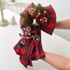 NUCHI Addobbo Fiocco di Natale Peluche 3D - Decorazione Albero di Natale Regalo