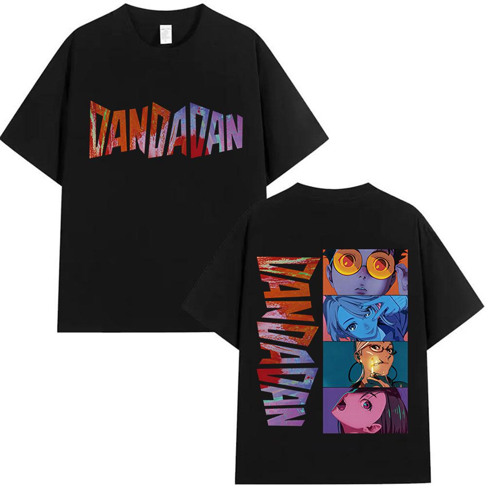 Anime Dandadan Graphic Print Tshirt Men Women Retro ONeck Short Sleeve T Shirt Fashion Harajuku 100 Cotton Tshirt Streetwear
