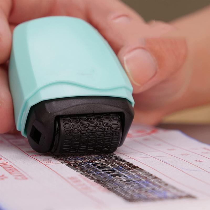 Identity Theft Protection Roller Stamp Identity Prevention Theft Stamp Rolling Security Stamp For Privacy Protection ID Blockout