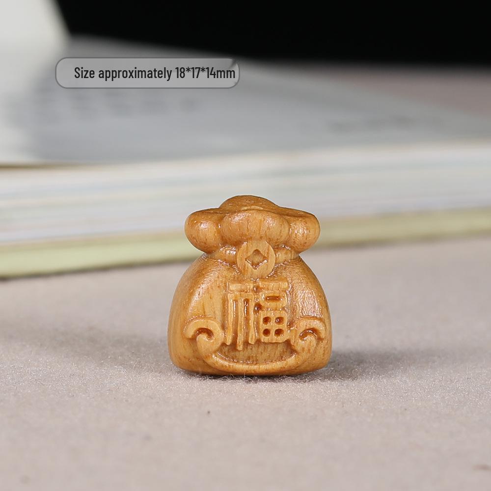 

Набор бусин и шармов «Мешок удачи» из сандалового дерева для самостоятельного изготовления: Вэньвань Подвеска-аксессуар для ручного браслета.