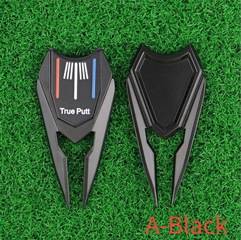 1 Pcs Metal Golf Fork Multifunctional Green Fork Set Magnetic Iron Marker Golf Ball Divot Tool