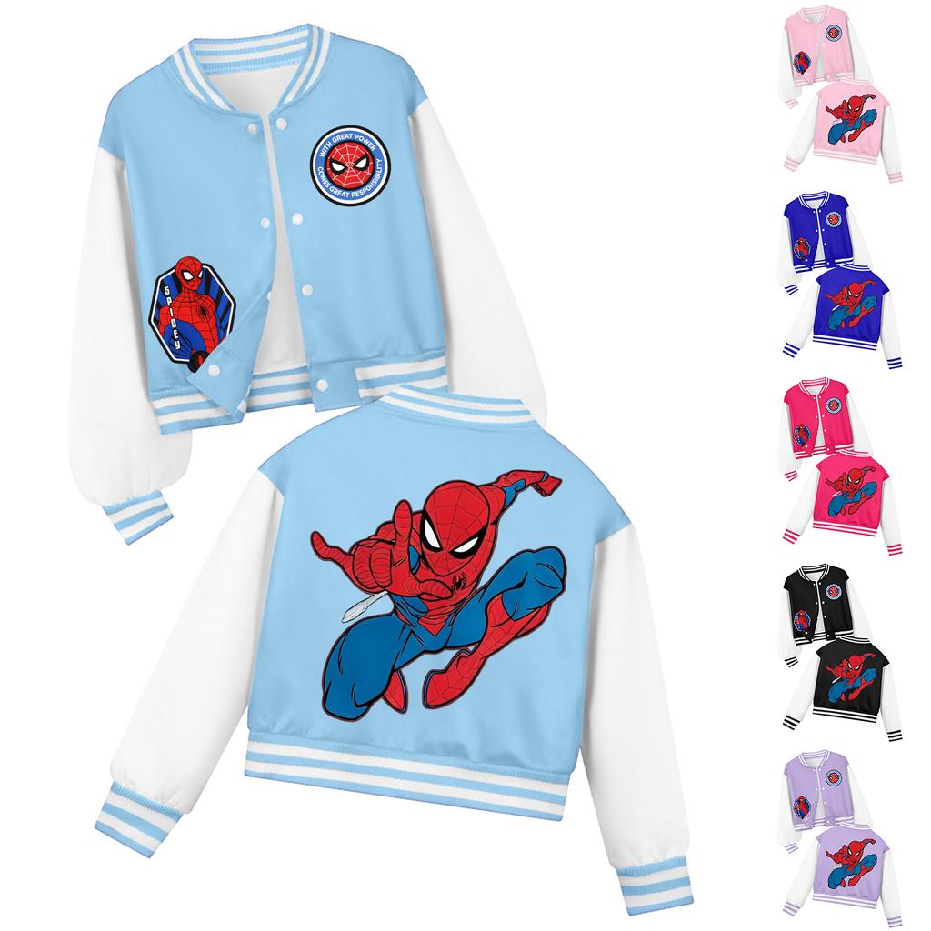 Kids Long Sleeve Print Jacket for Casual Daily Wear
