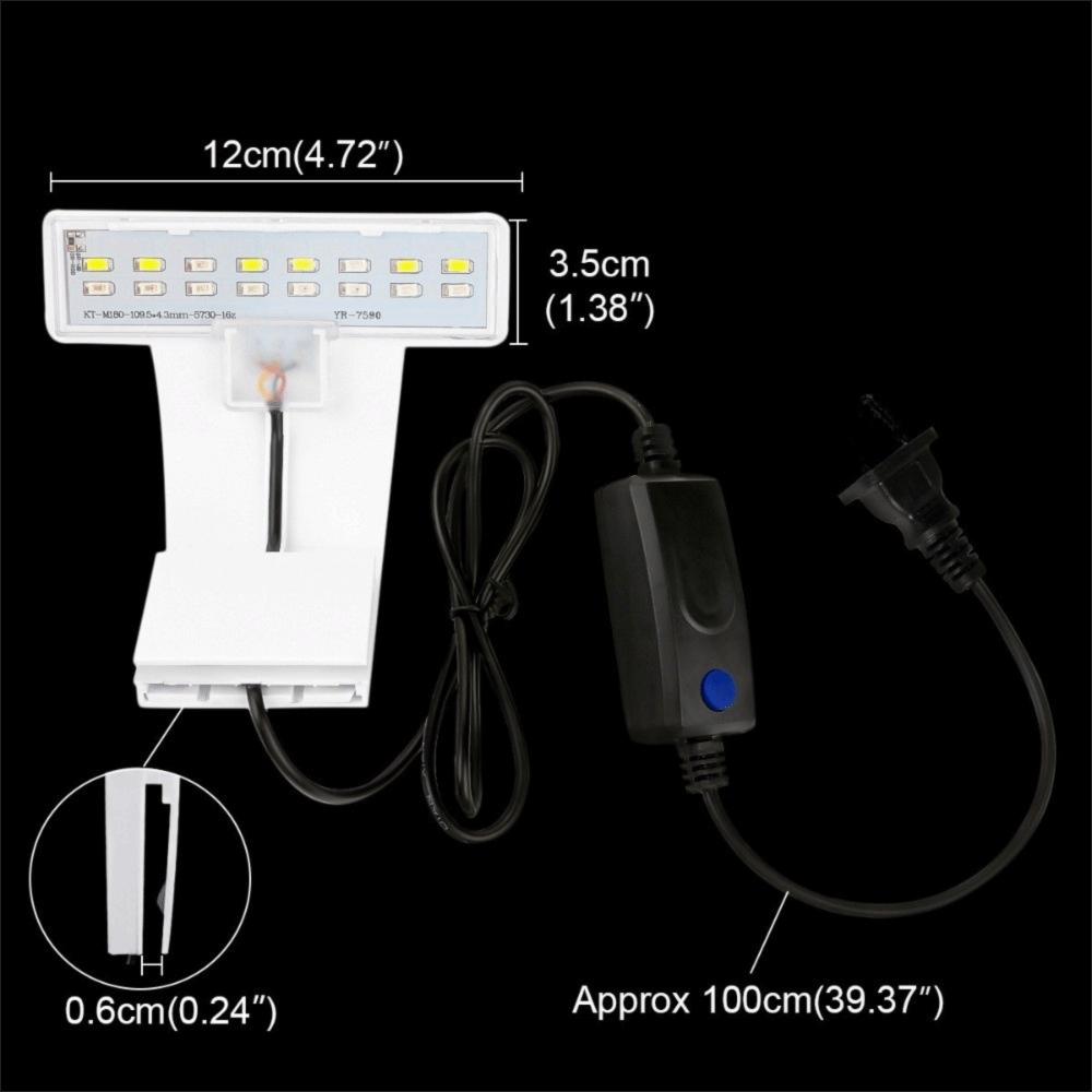 High Brightness Aquarium LED Light Waterproof Aquatic Plant Light Fish Tank Decoration