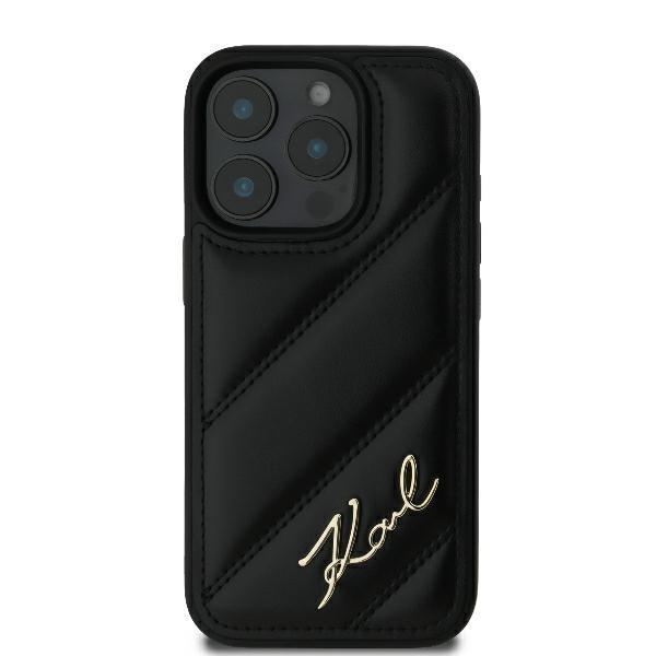 Karl Lagerfeld Klhcp16Lpqdsmgk Iphone16 Pro 6.3 Czarny/Black Hardcase Quilted Signature