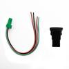 Replacement Power Light Switch Parts Car Black Plastic Blue LED DC 12V
