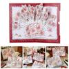 Creative 3D Greeting Card Pop Up Love Rose Valentine's Day Card Thank You Cards Wife Girlfriend Gift