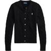 Polo SS25 Slim Fit Cable Knit Cotton Crew Neck Cardigan Women Knitwear WMPOSWENDW20460-001