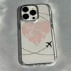 Luxury Travel Flight route Black lines design Phone Case For iPhone 17 16e 16 15 14 13 12 11mini Pro Max X XR 8 7 Air Plus Cover