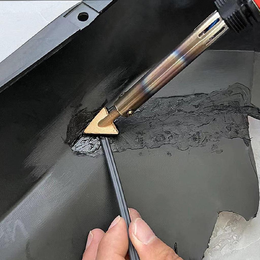 Plastic Soldering Iron Flat Head Smoothing Triangular Copper Head Tool